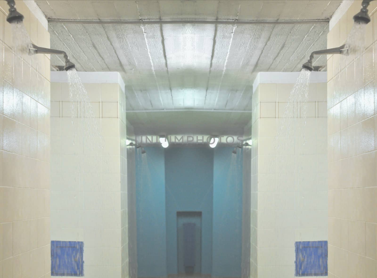 Detail of a shower in a bathroom