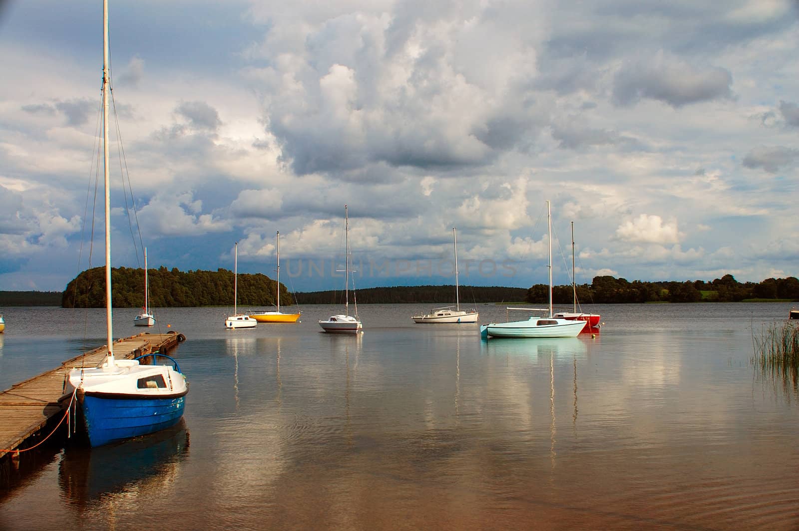 The lake Plateliai in Lithuania.