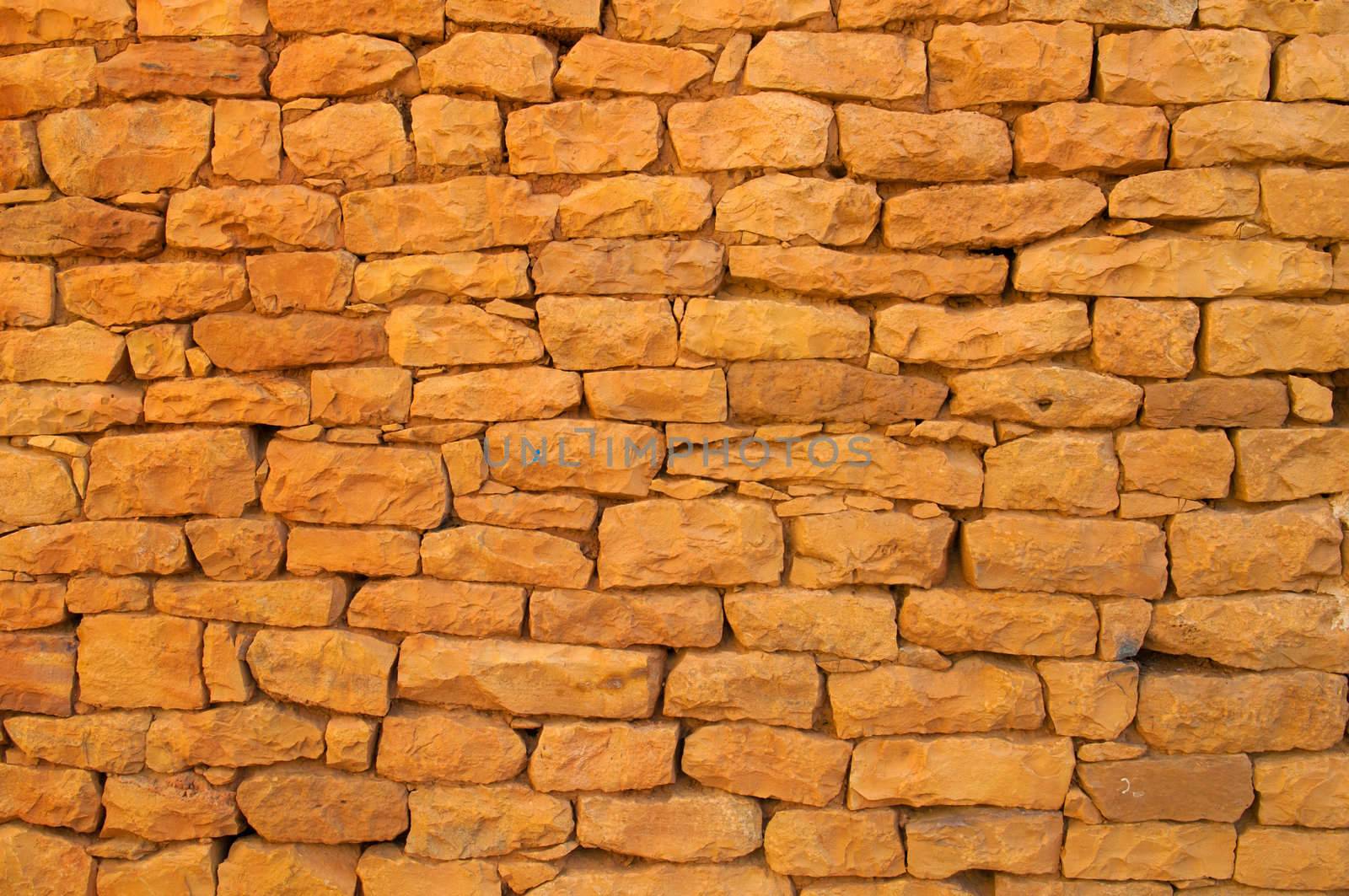 ancient red brick wall for background purpose by yuliang11