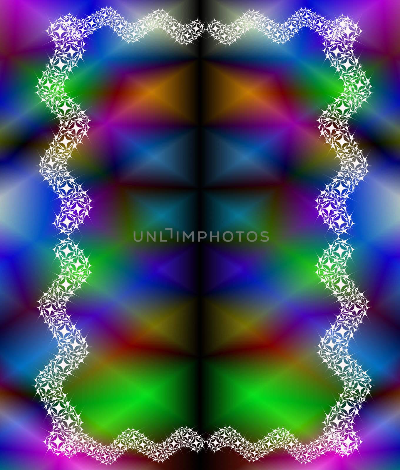 New Year's and Christmas celebratory card on an abstract background