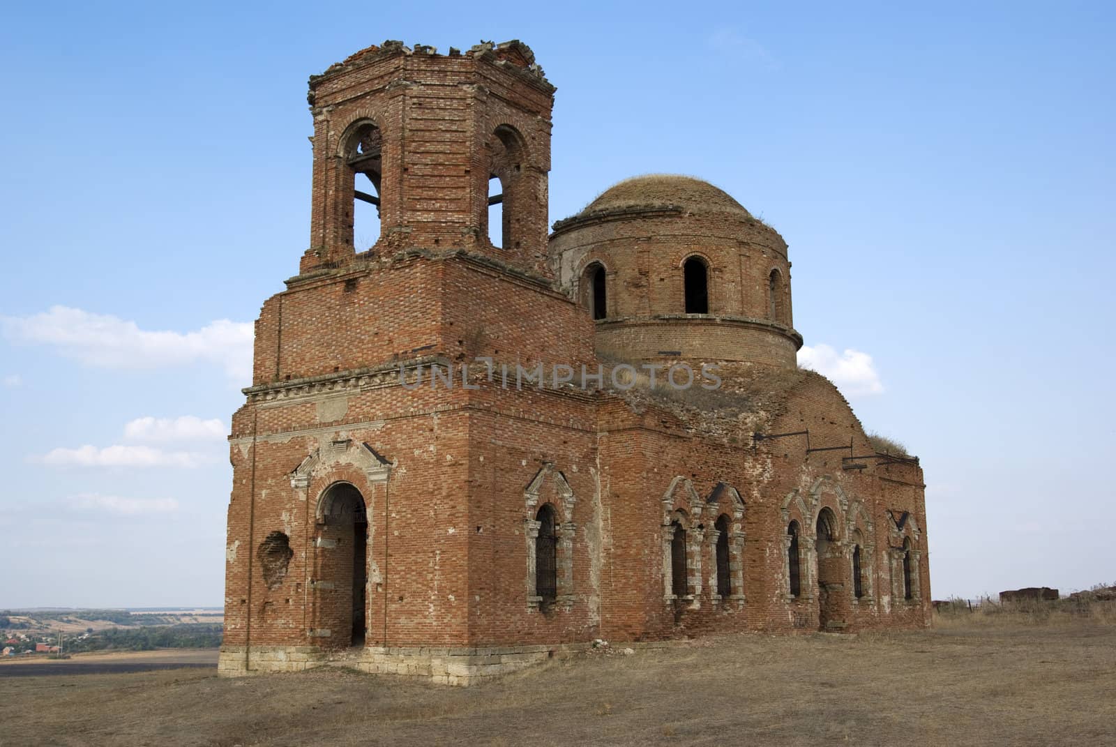 Old church destroyed in second world war. Rostov-on-Don, Russia. by borodaev