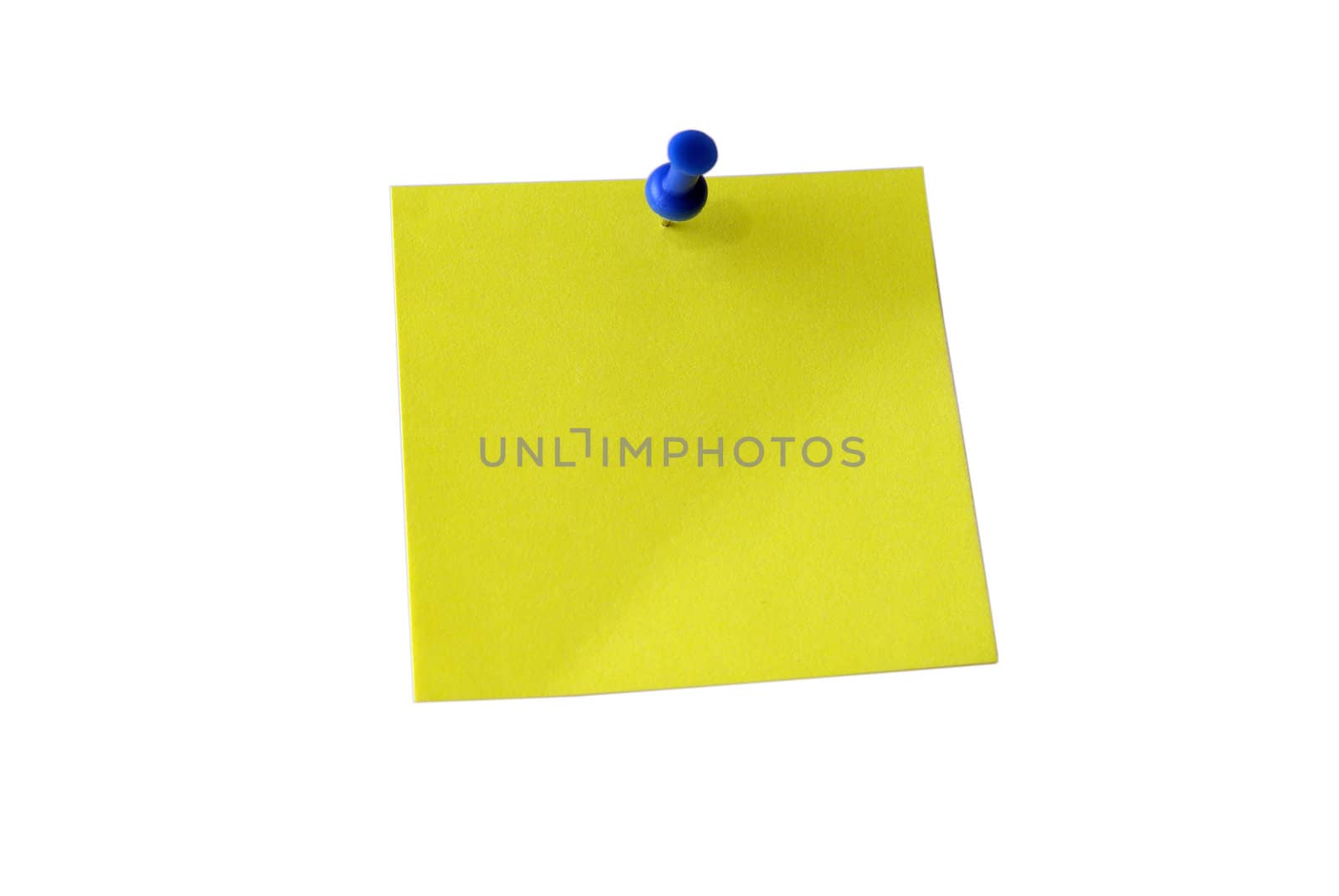 Note paper. Yellow sticky note. Clipping path.