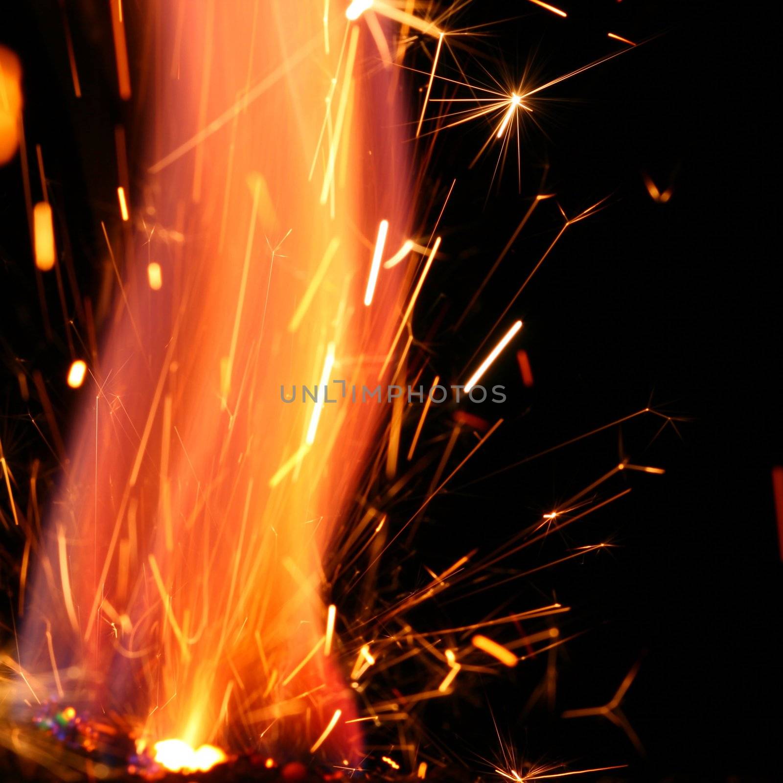 abstract spark danger flame background