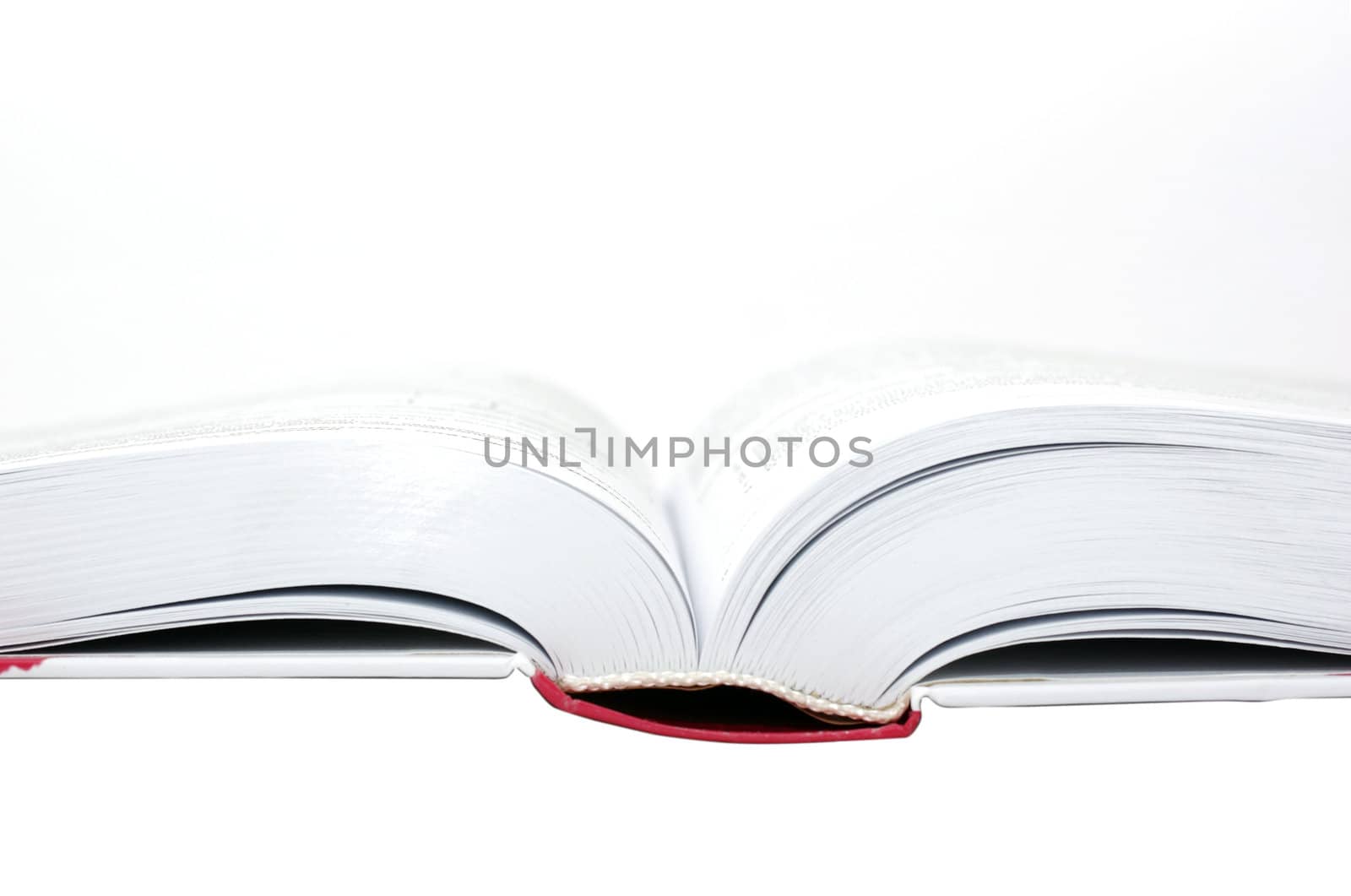 Opened book isolated on the white background.