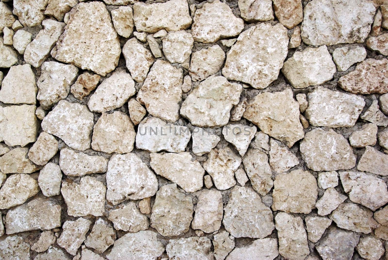 Wall made of stone textured background.