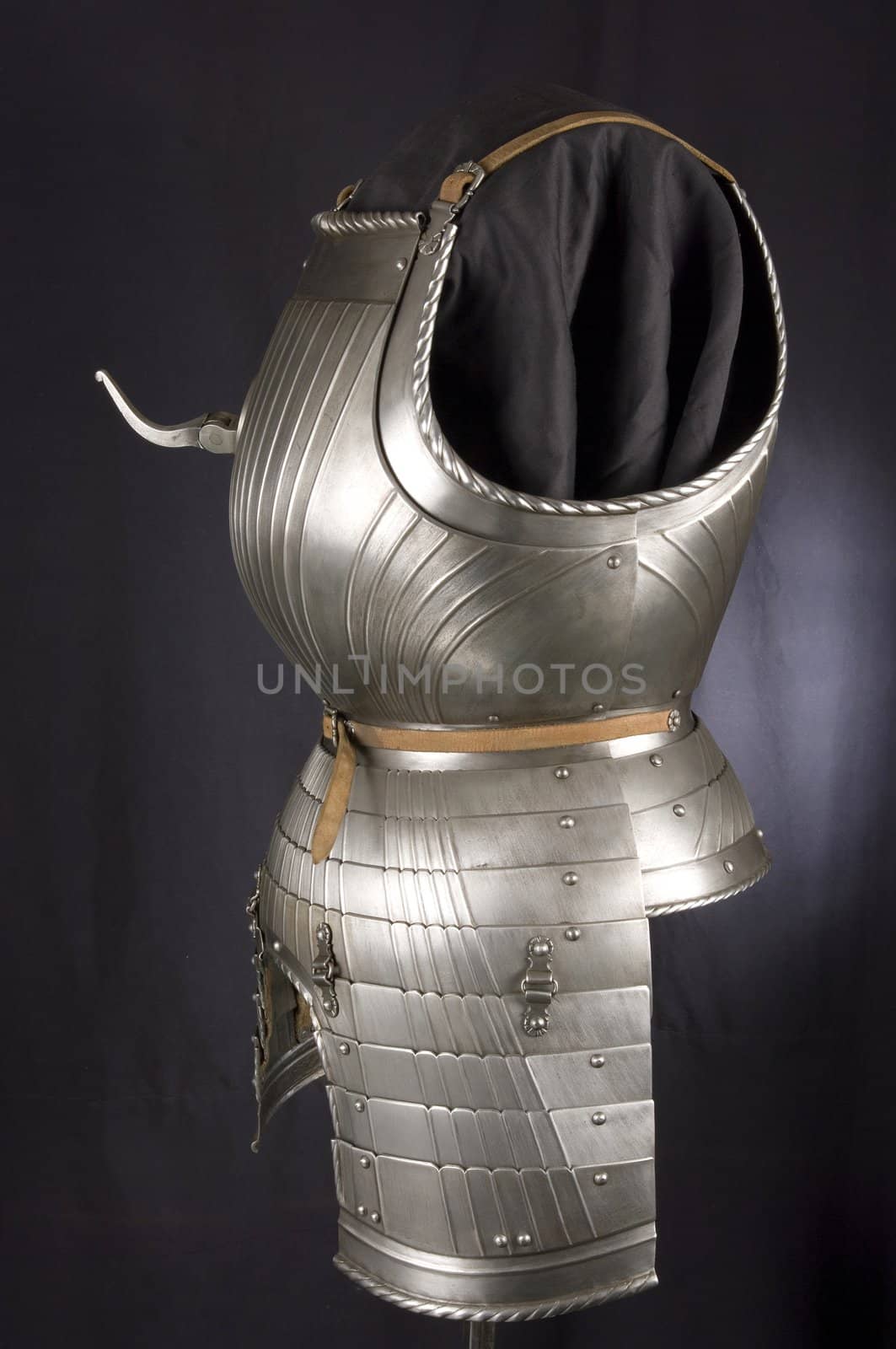 Armor of the Medieval Knight. Metal protecting the soldier from enemy weapons