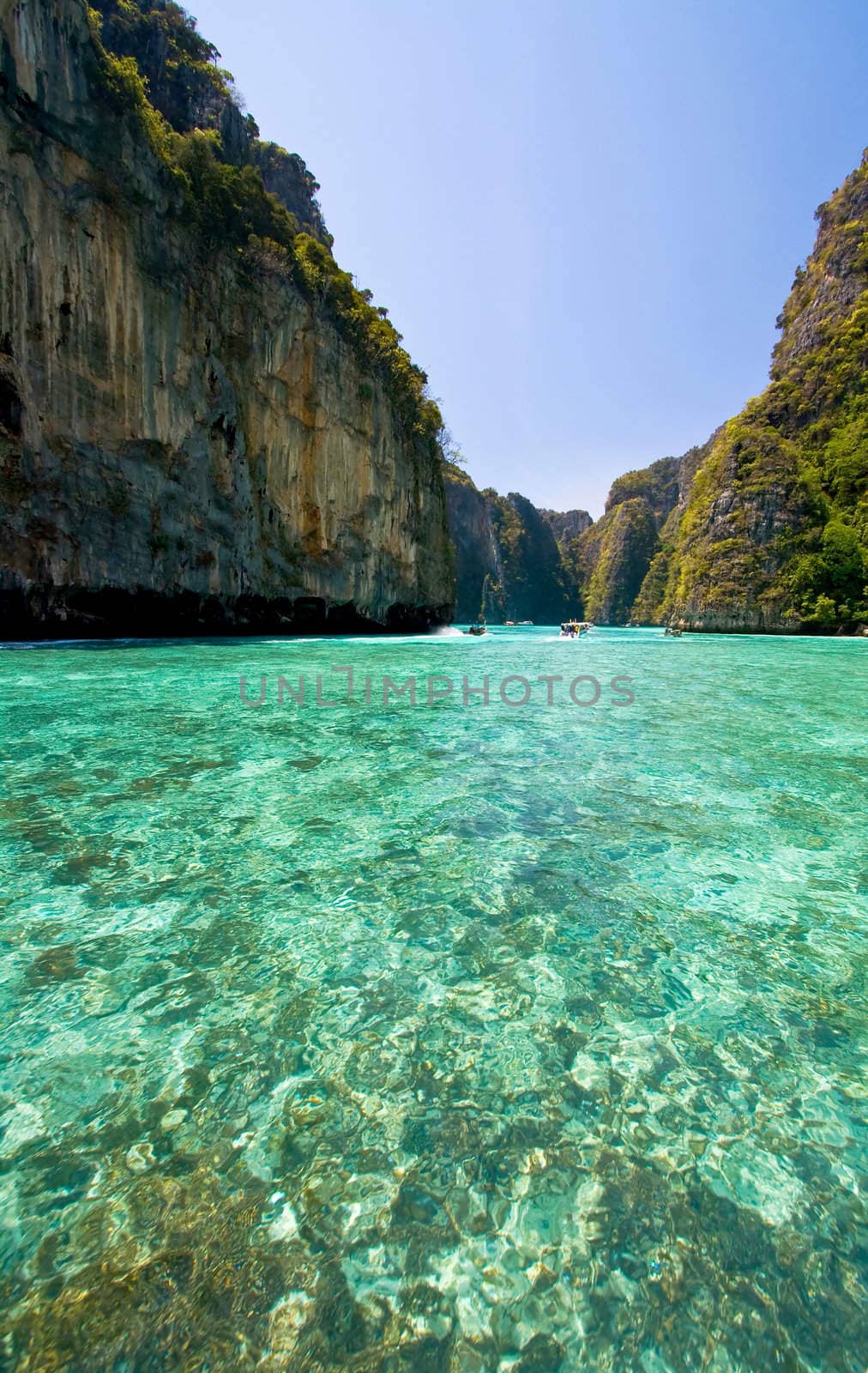 Emerald lagoon at PhiPhi Island Phuket, Thailand