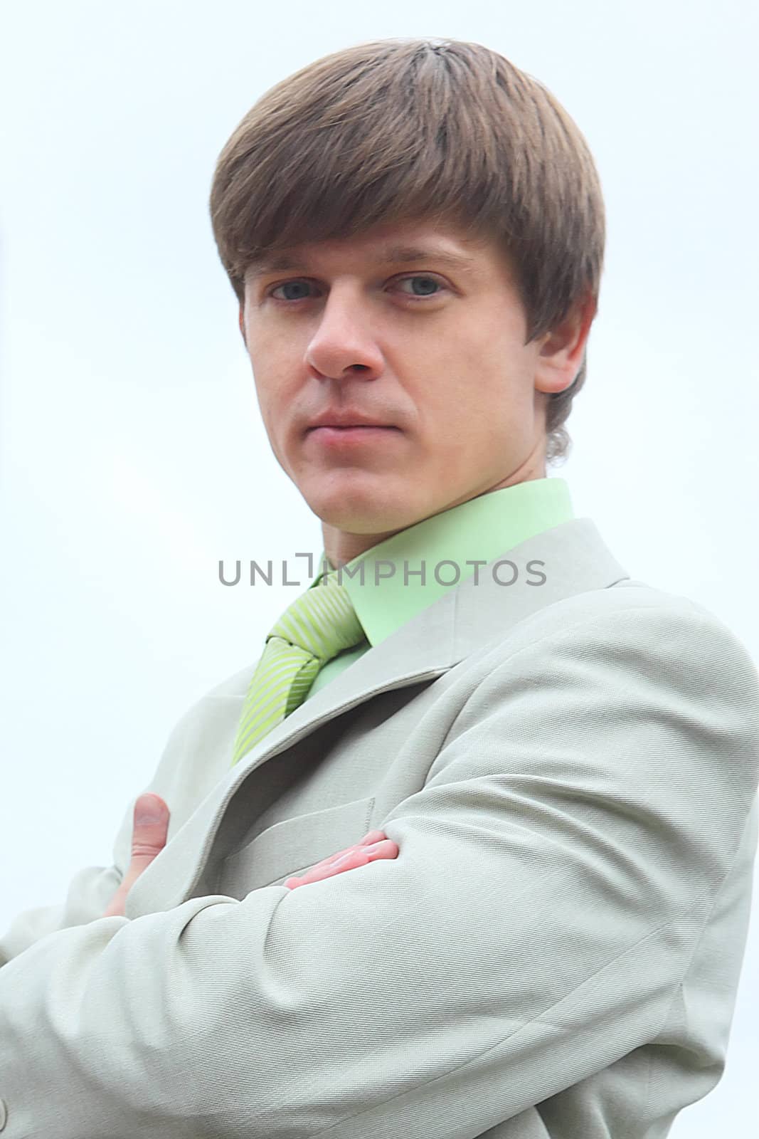 Portrait of the young successful businessman