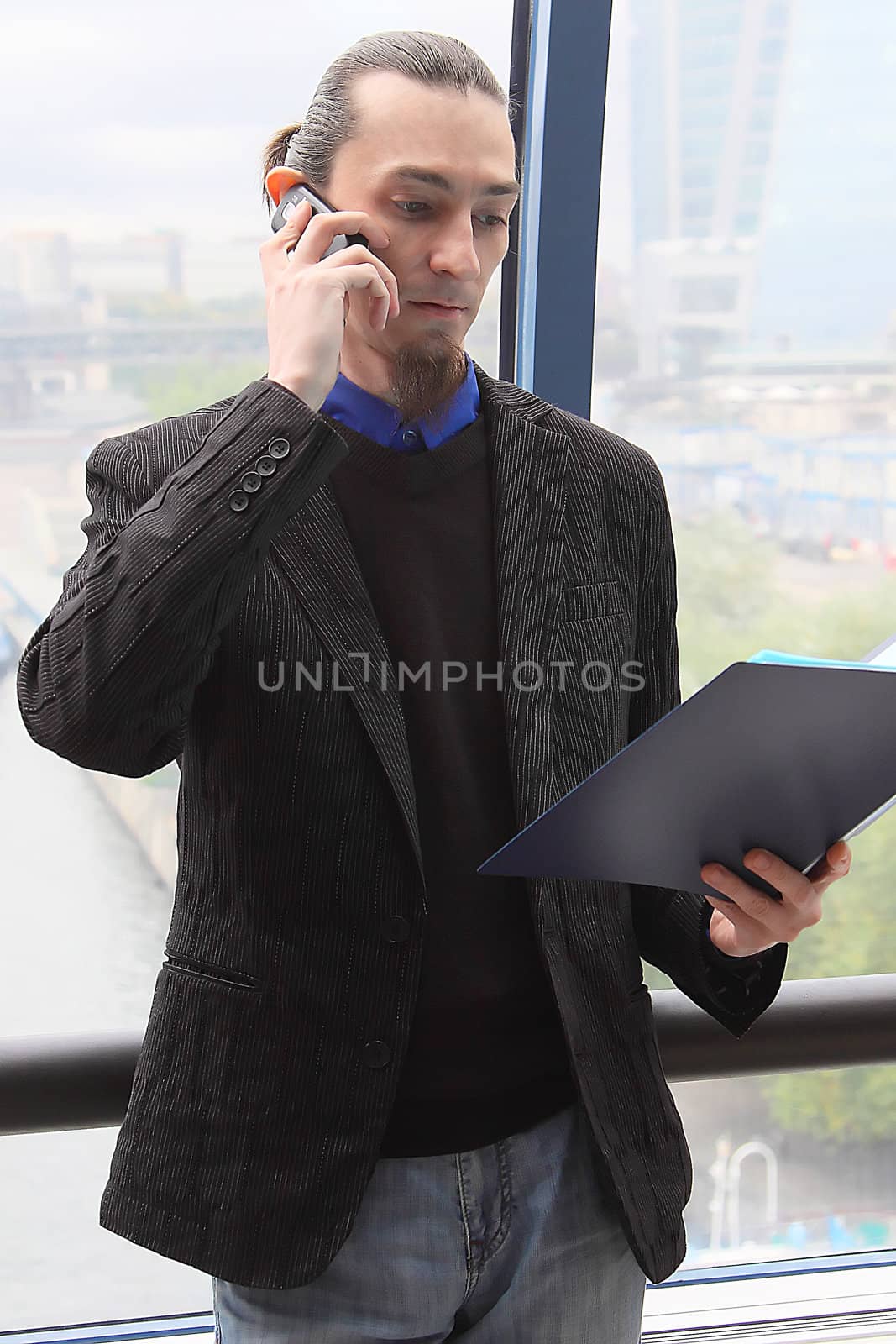 Portrait of the young successful businessman