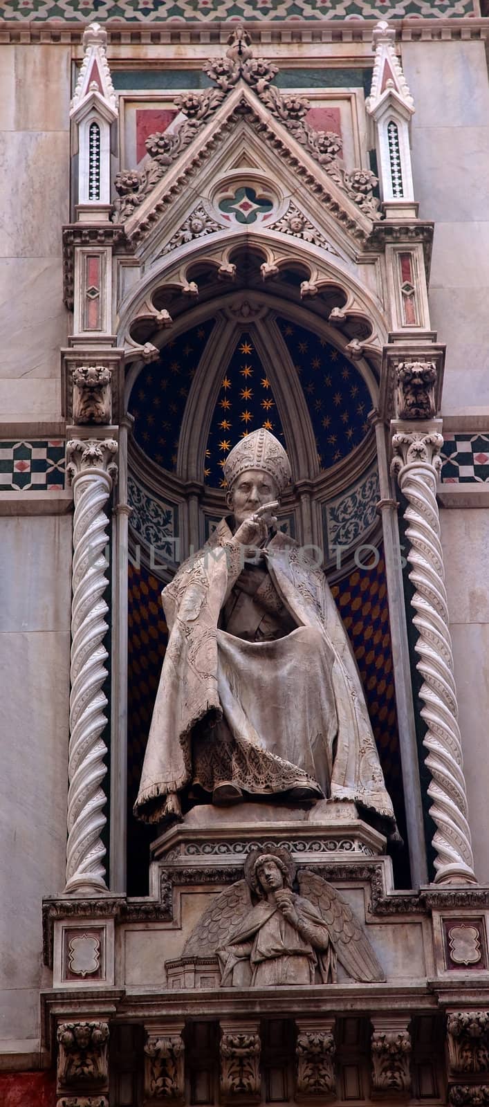 Pope Statue Duomo Basilica Cathedral Church Florence Italy