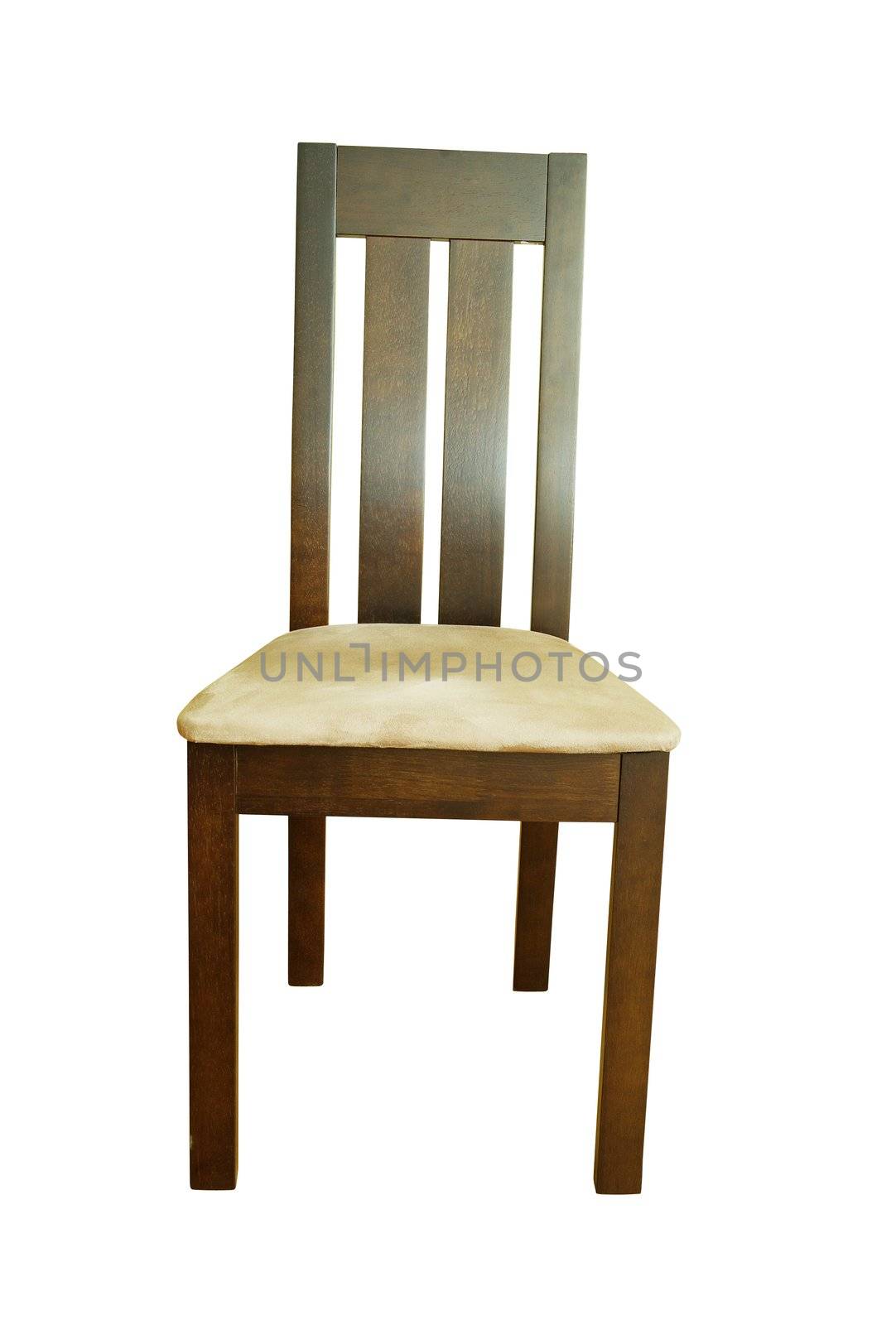 Black chair isolated on a white background