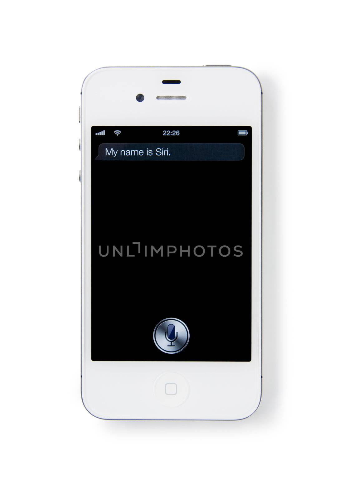 Using SIRI on a white iPhone 4S