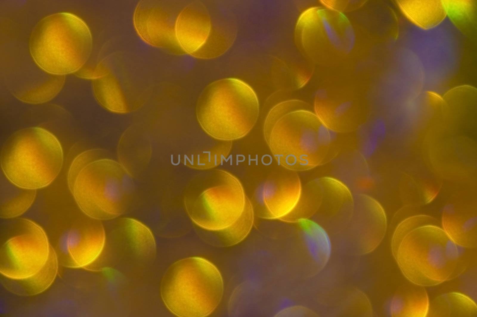 Orange blurred lights in the night, abstract background