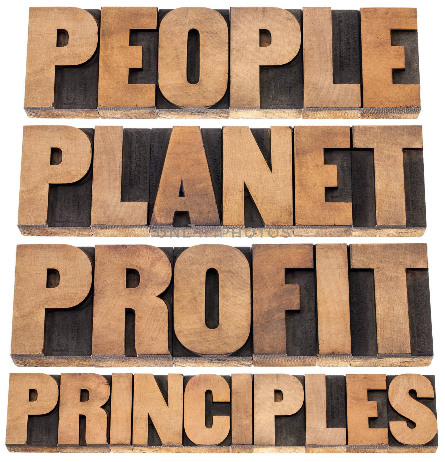 people, planet, profit, principles  by PixelsAway