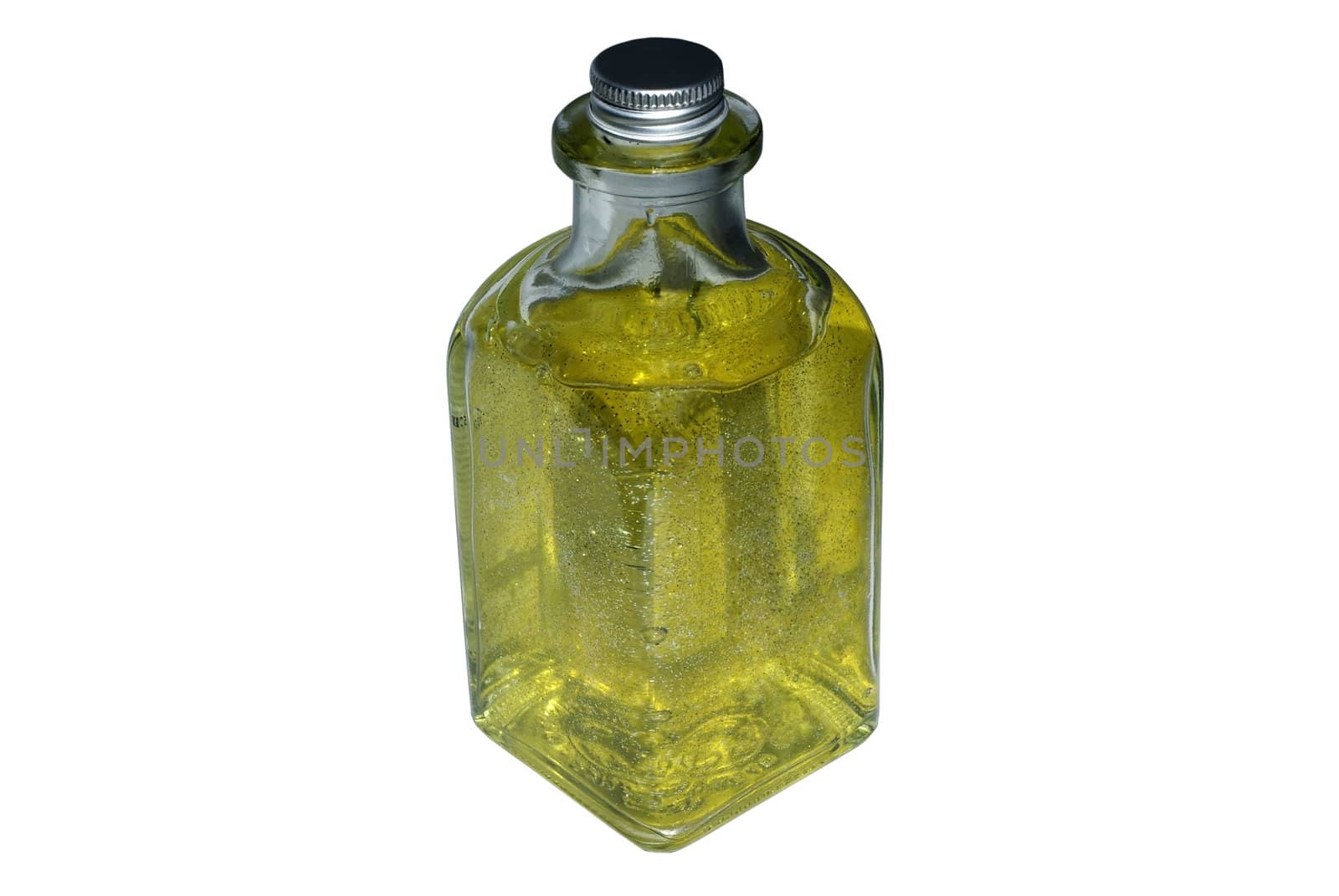 Bottle with liquid soap isoalted on white background.