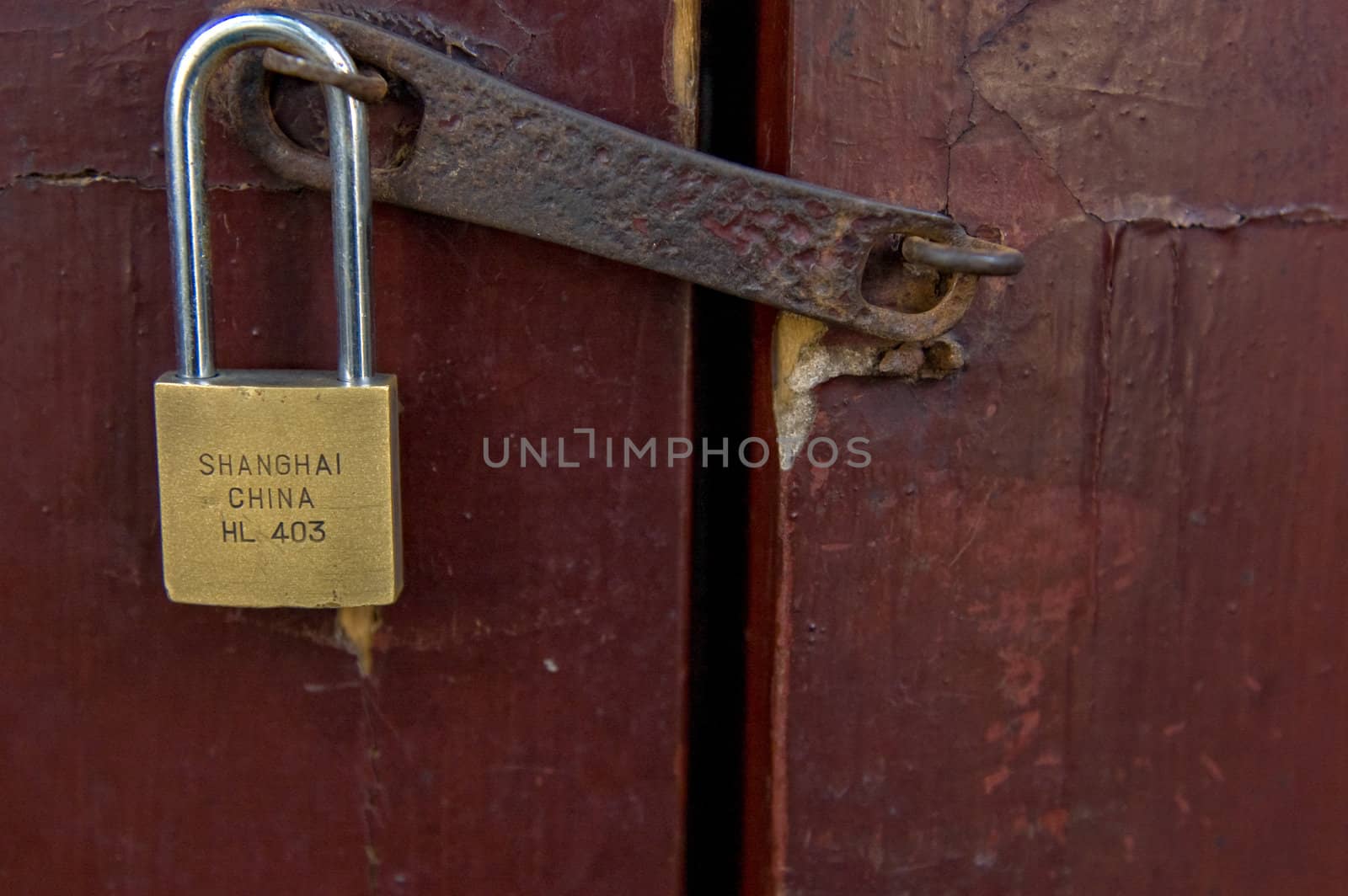 Brass lock made in China by studioreddot