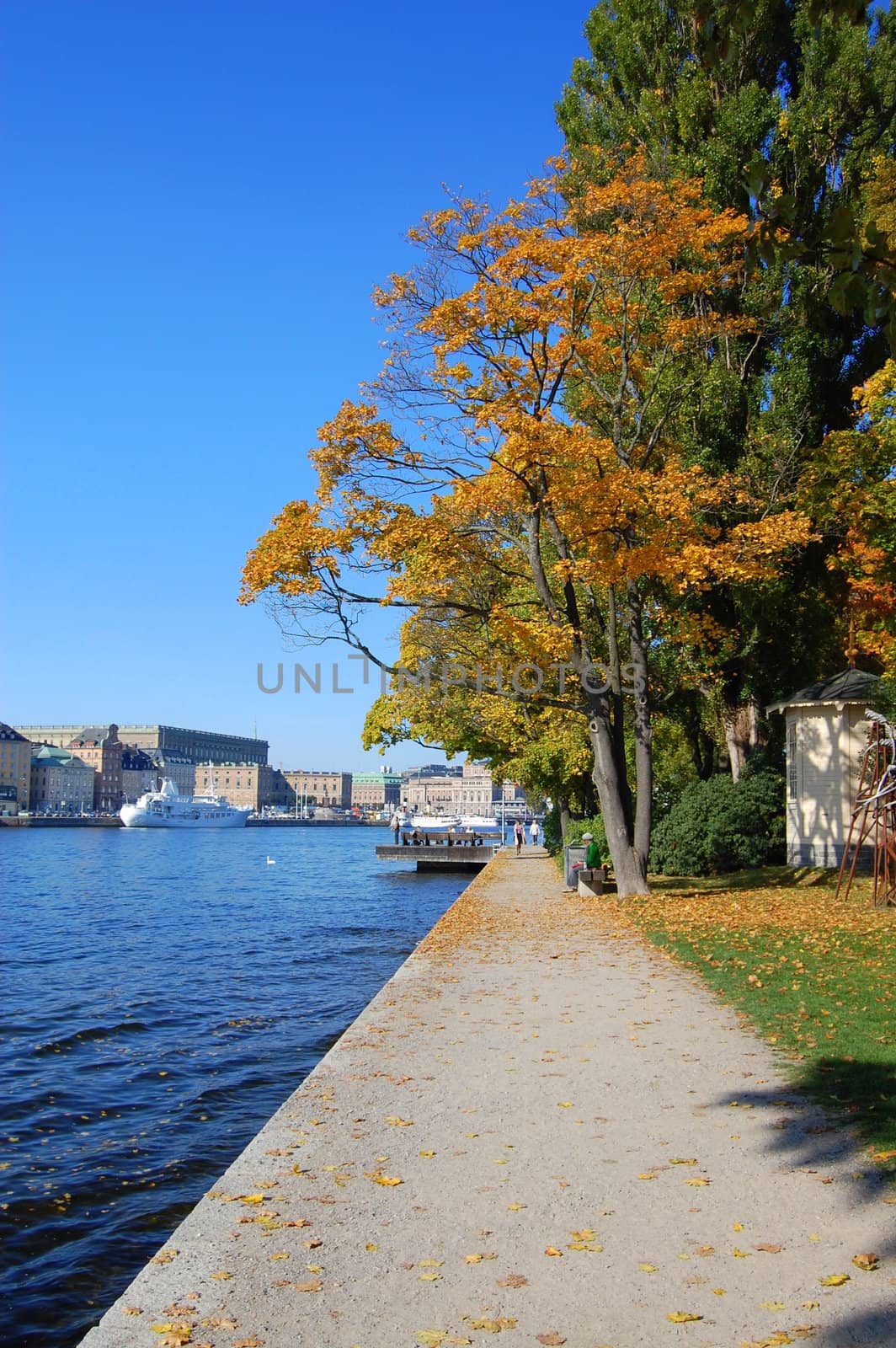 A part of the walk around Skeppsholmen in Stockholm.