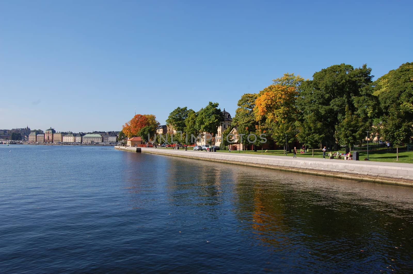 The southern walk on Skeppsholmen in Stockholm.