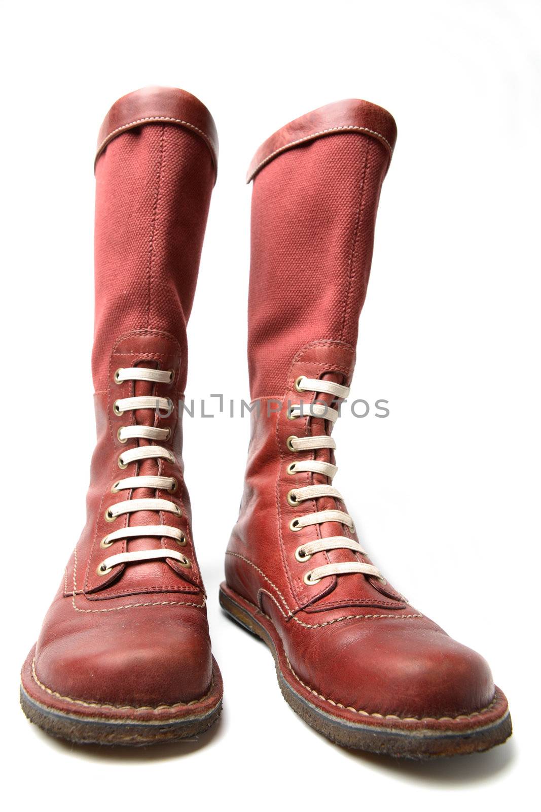 Footwear, Old Red Boots by Astroid