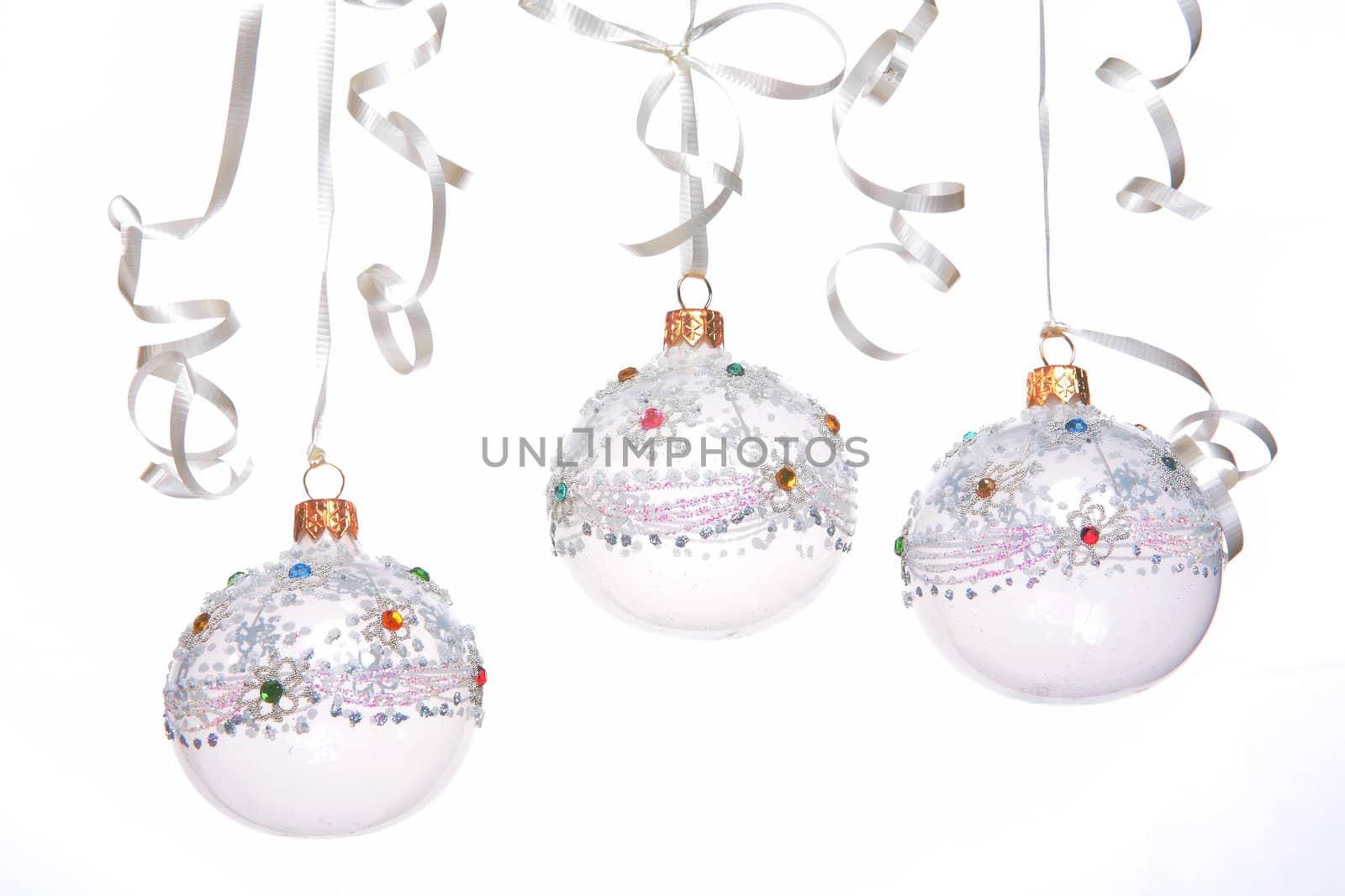 christmas still-life on white background