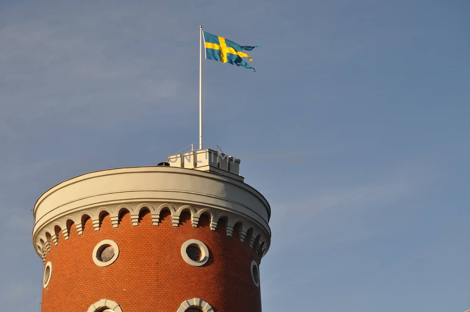 The tower on the citadel on Kastellholmen in Stockholm.