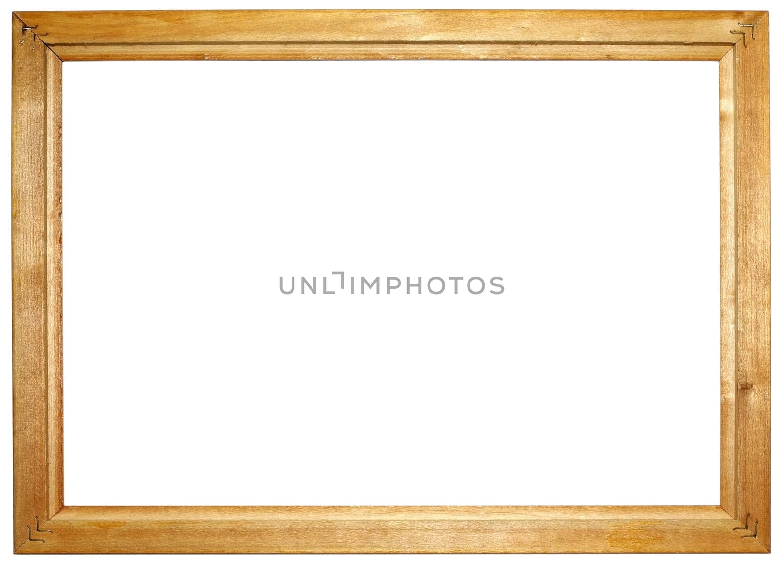 Simple wooden frame for photo with empty space for your backgrou by borodaev