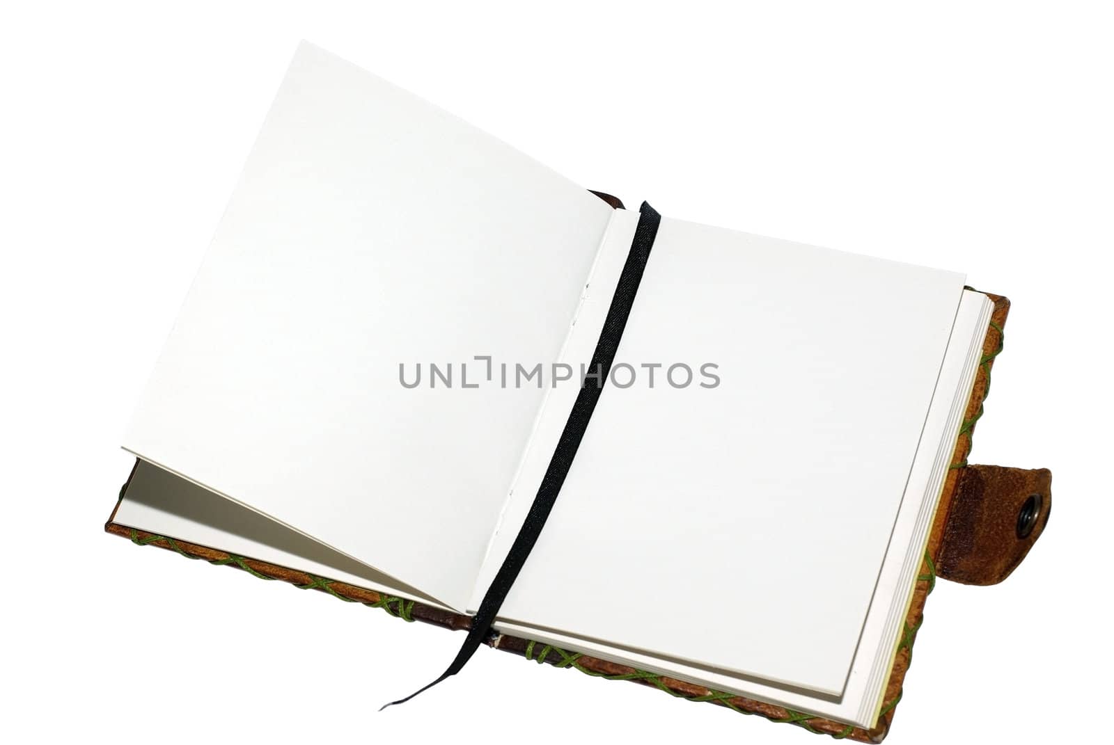 Opened book with empty space on pages for your design isolated o by borodaev