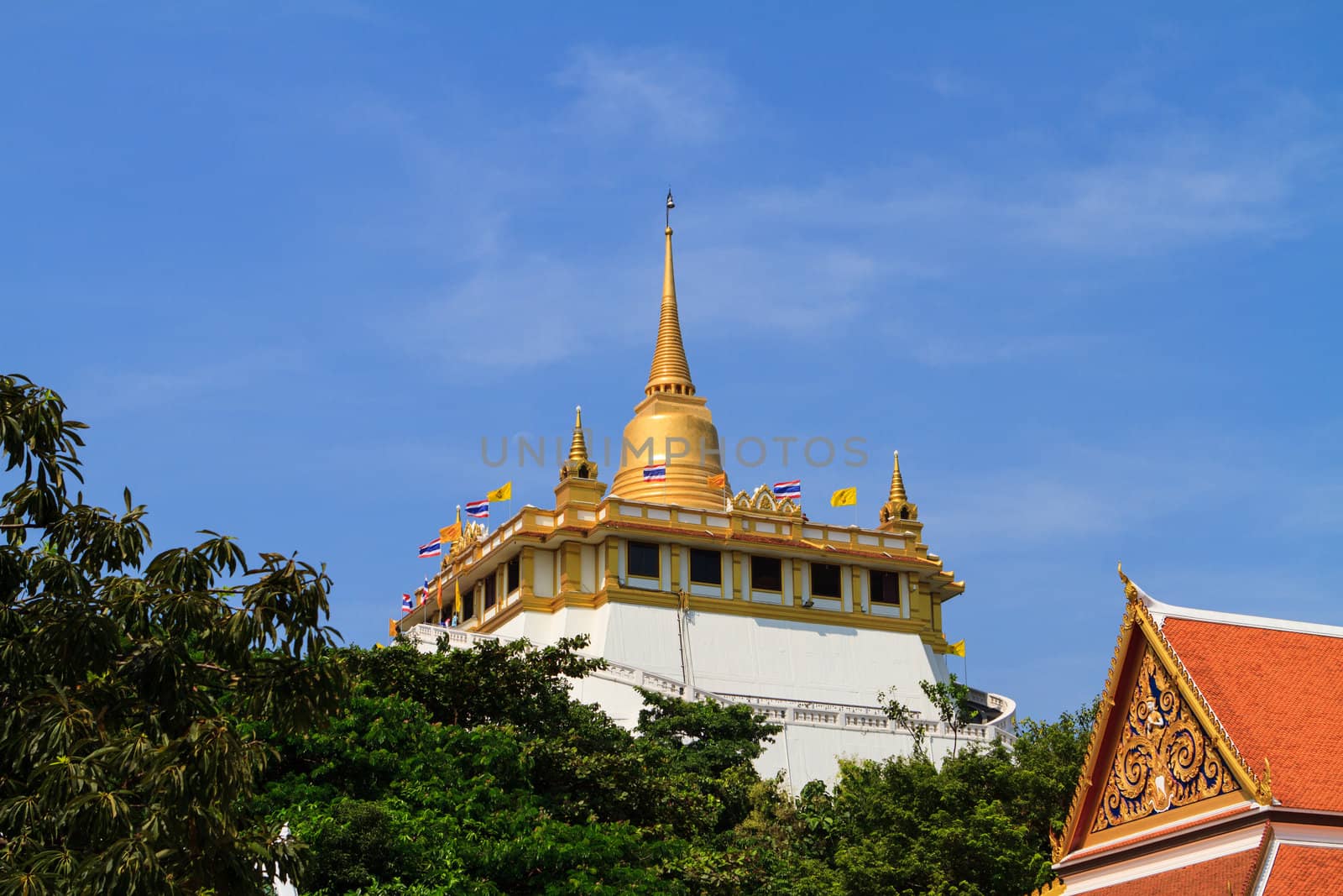 Golden Mount Temple by thanomphong