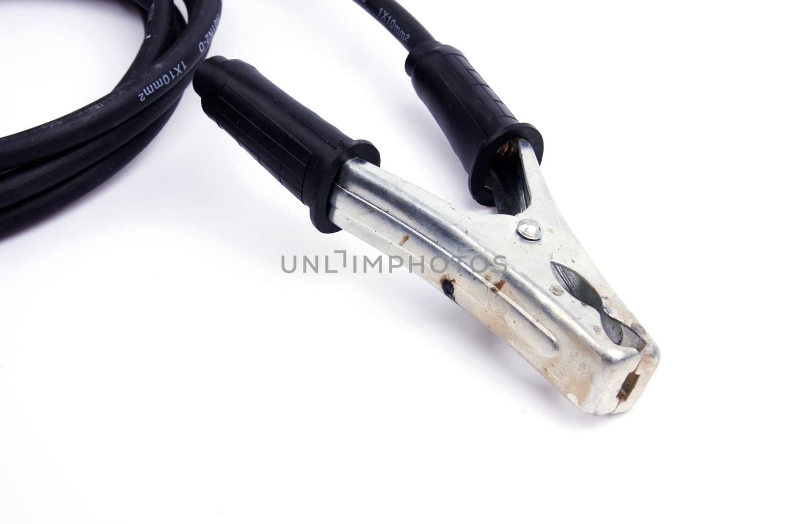 Jumper cables isolated on white background