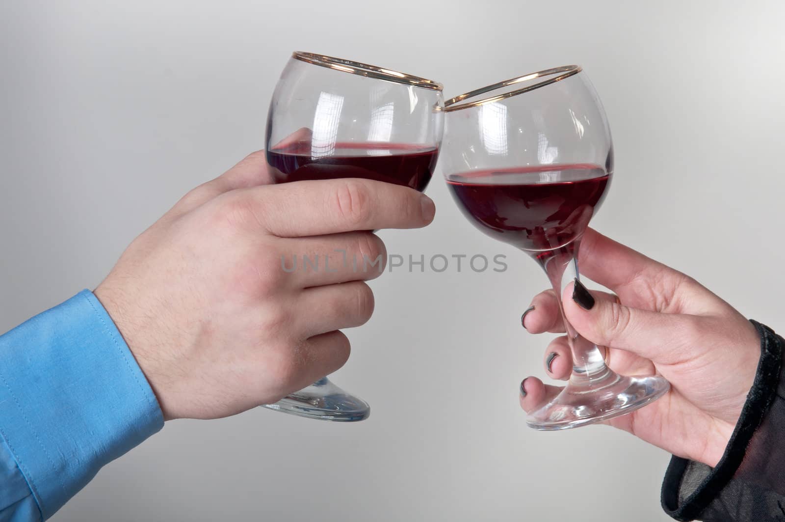 Young couple celebrates Christmas
