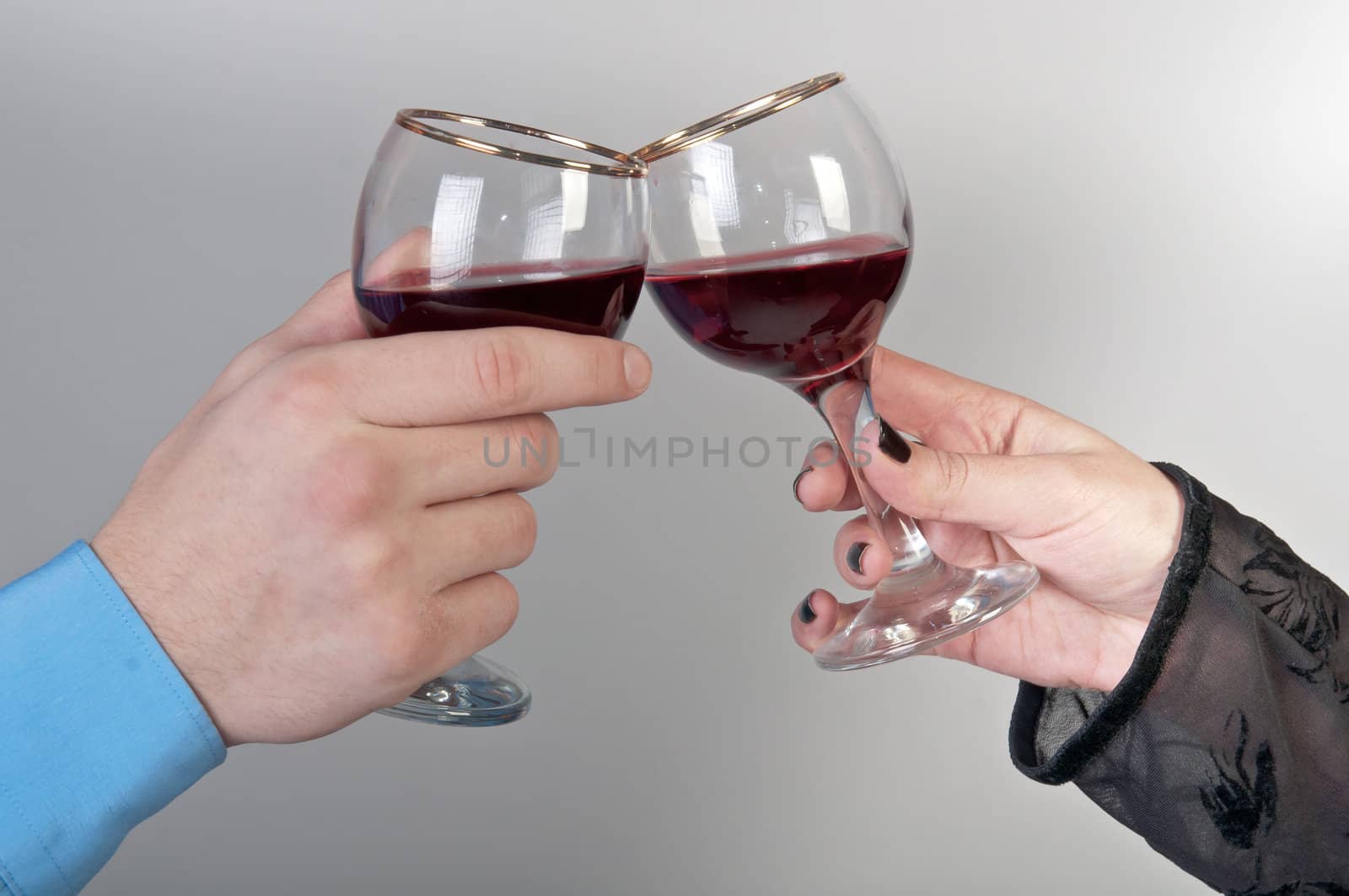 Young couple celebrates Christmas