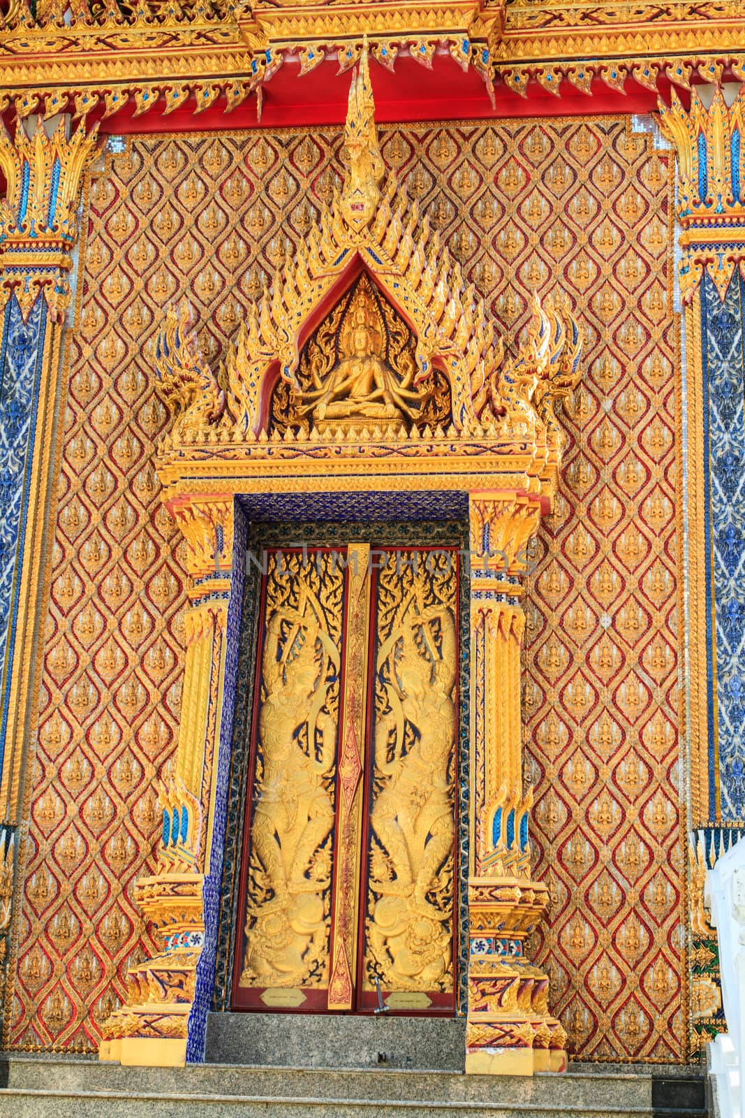 Thai Buddha in thai temple, South of Thailand