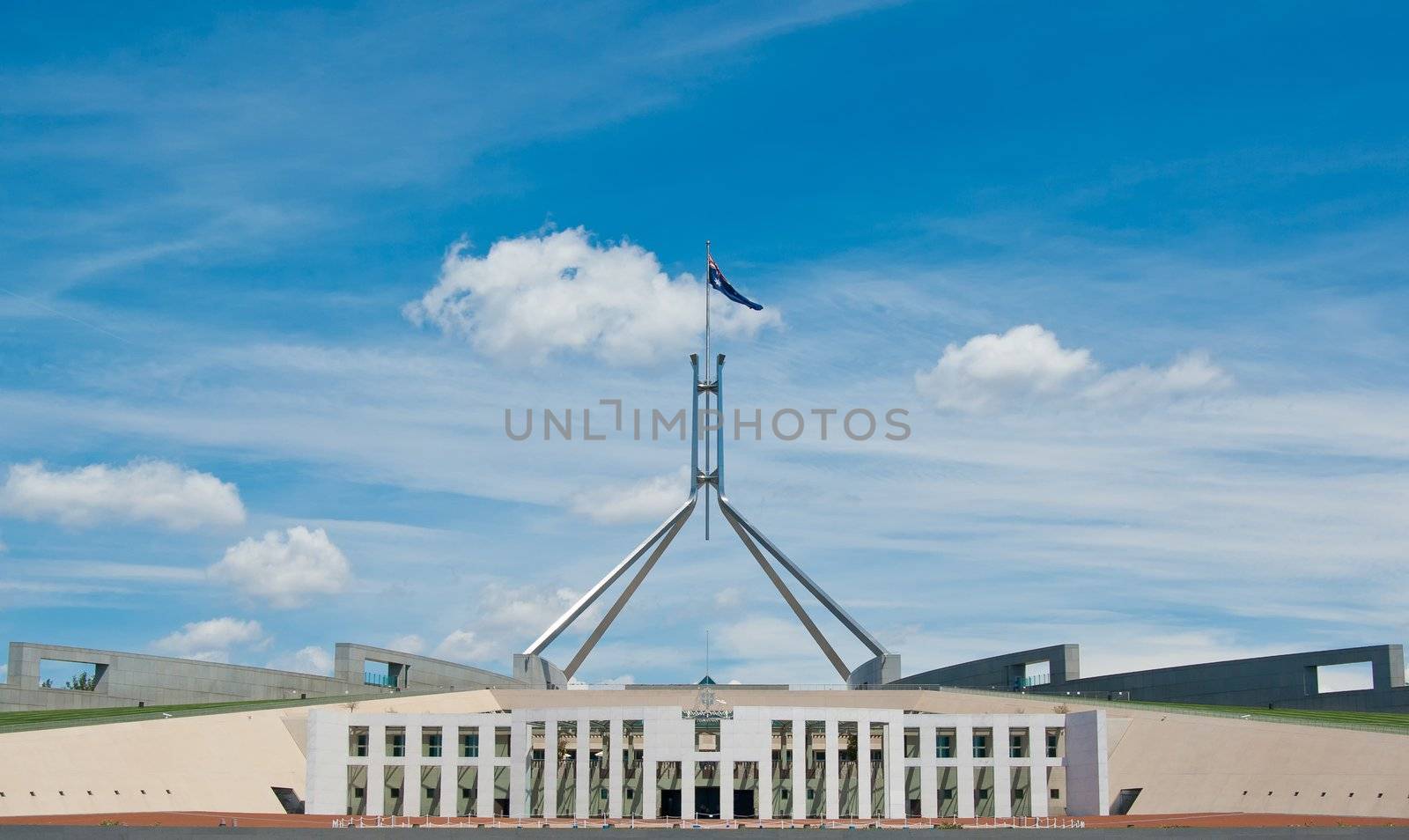 The Australian Parliament house in canberra ACT