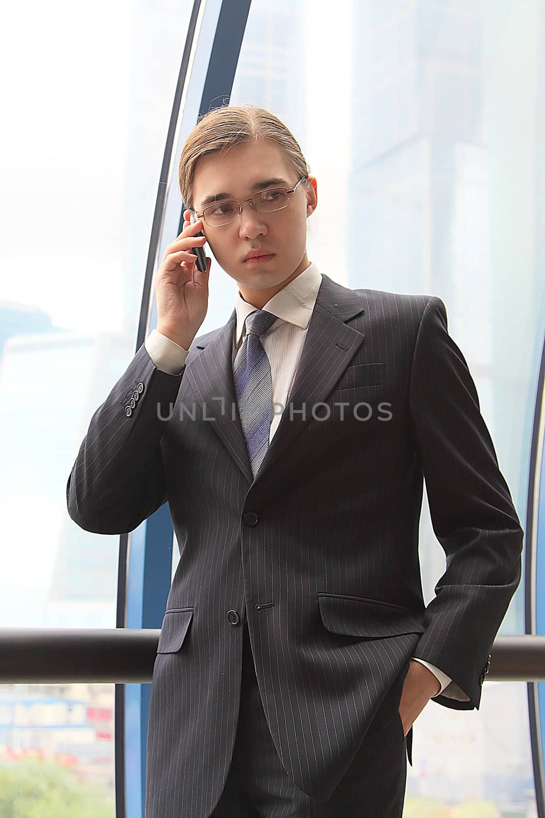 Portrait of the young successful businessman