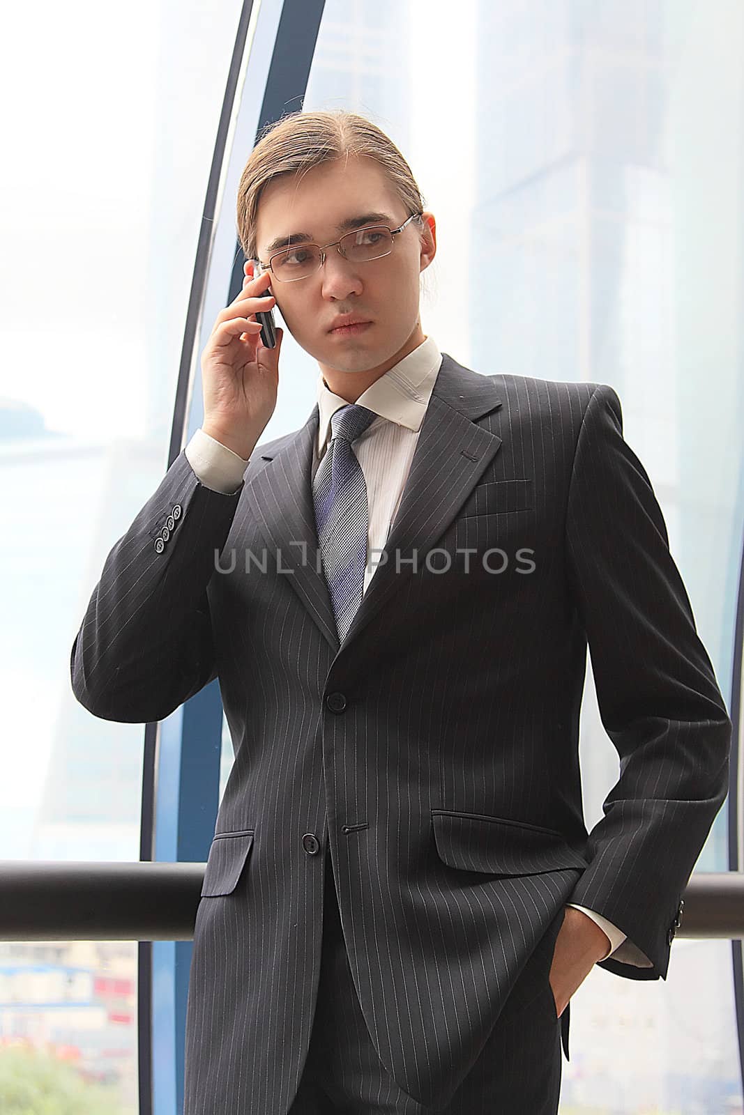Portrait of the young successful businessman