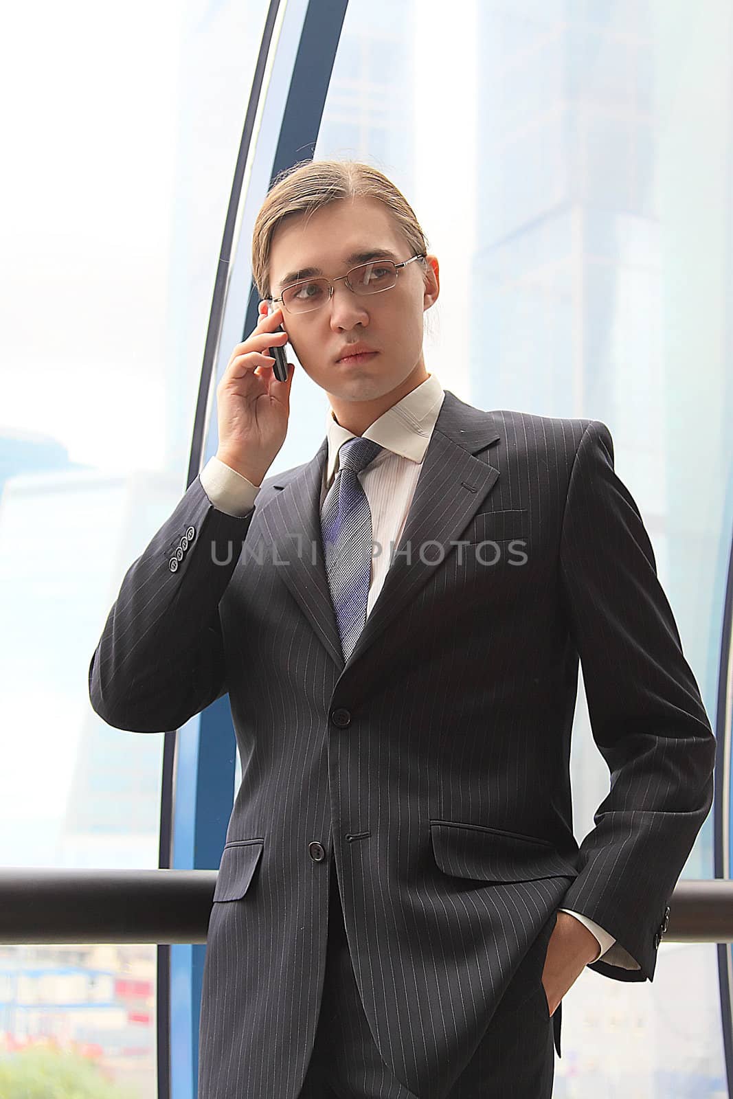 Portrait of the young successful businessman