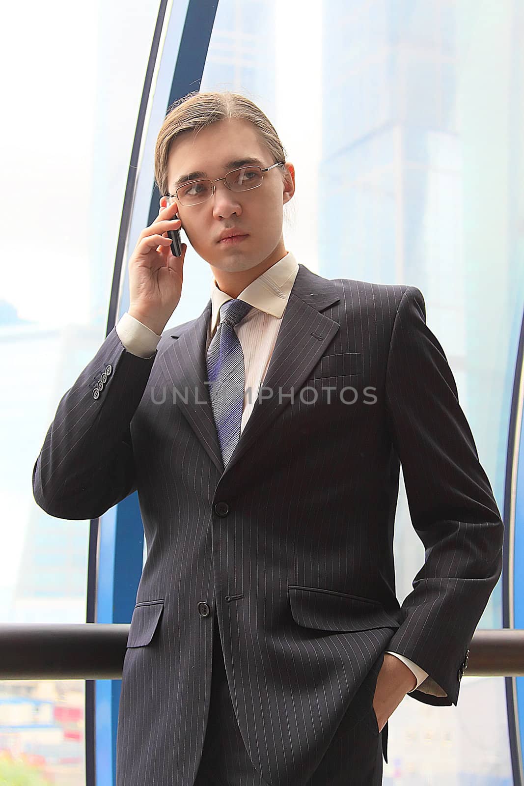 Portrait of the young successful businessman