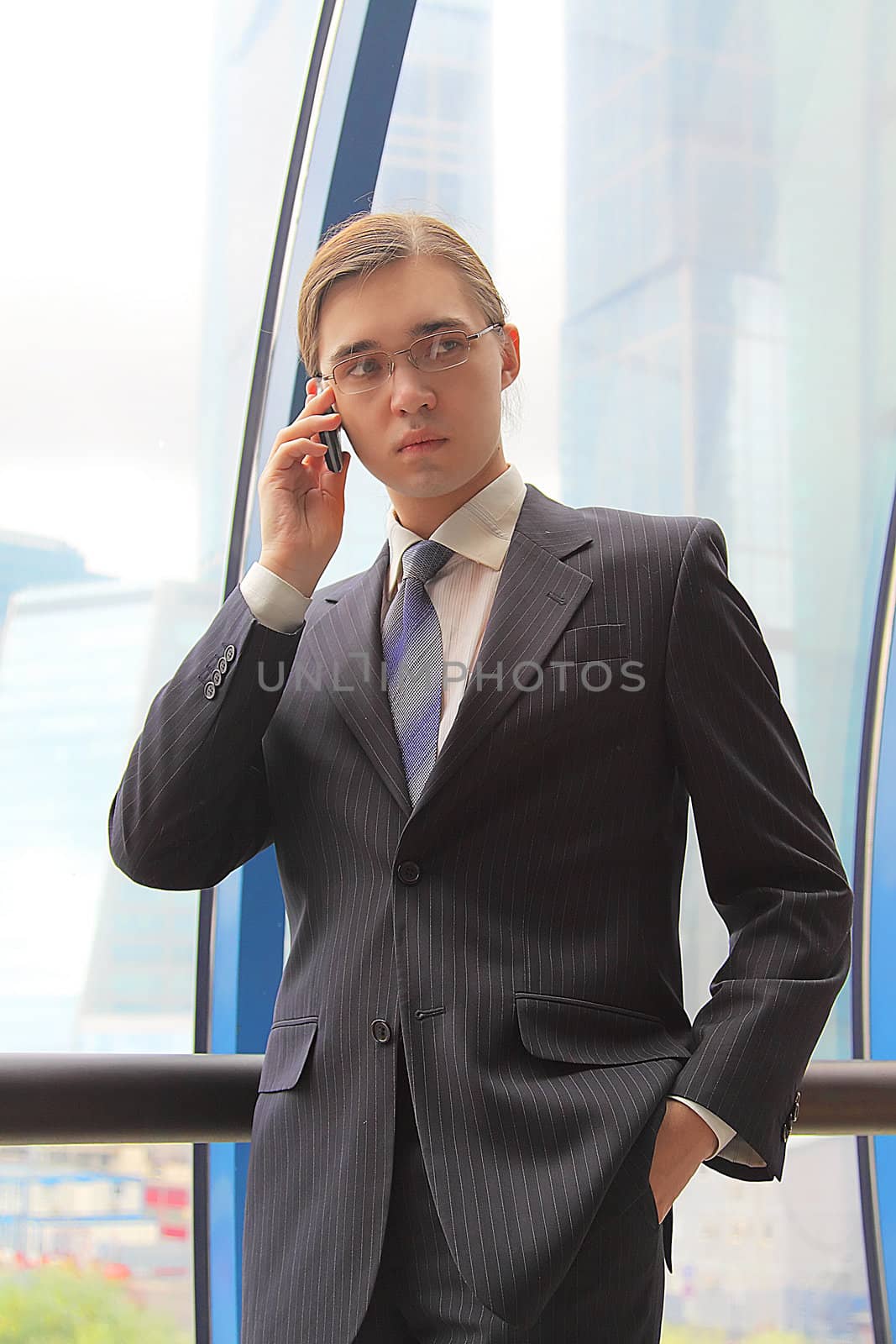 Portrait of the young successful businessman