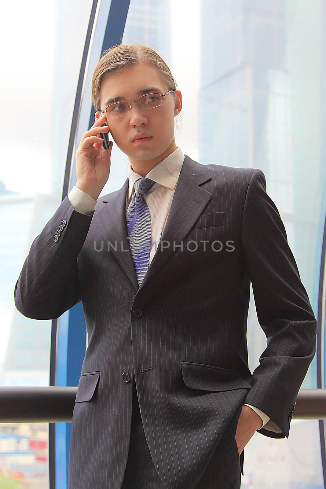 Portrait of the young successful businessman