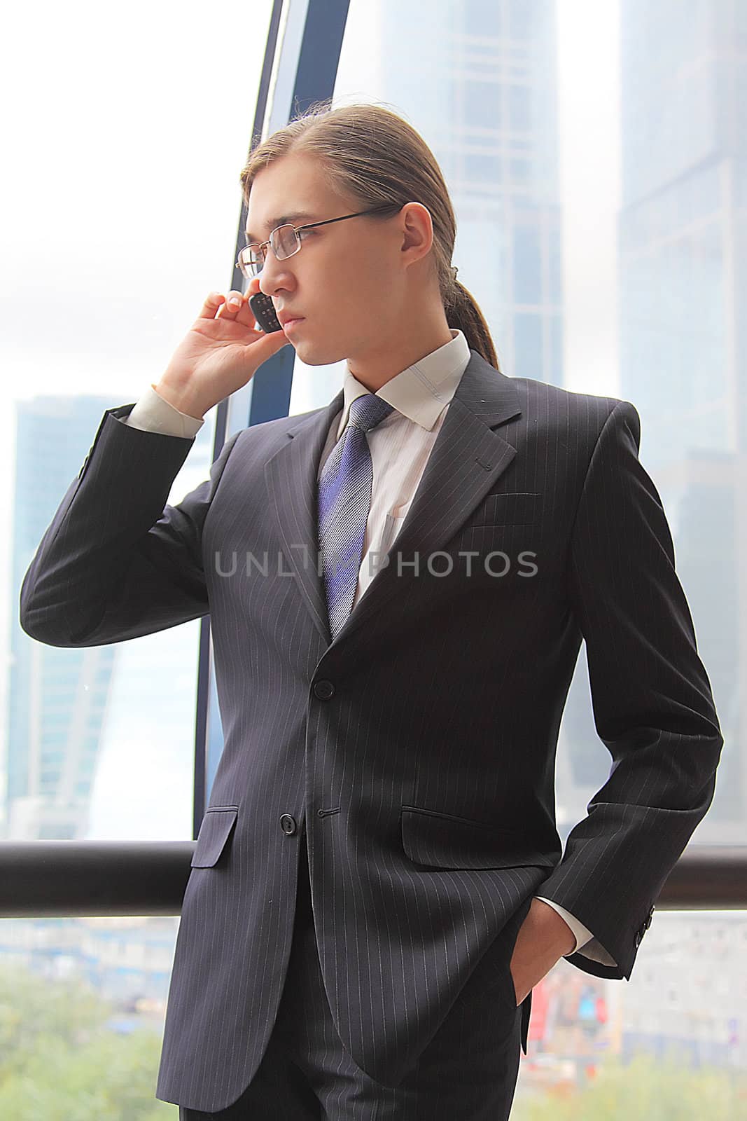 Portrait of the young successful businessman