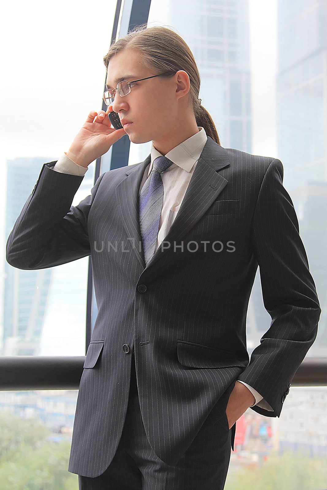 Portrait of the young successful businessman