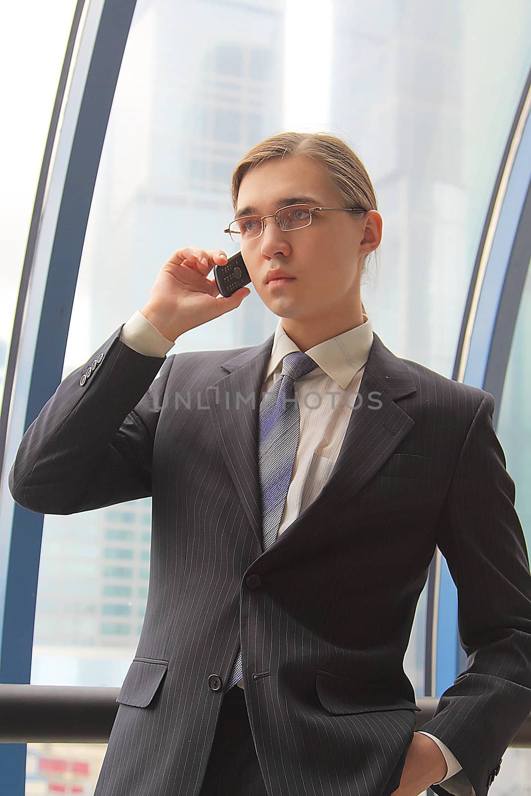 Portrait of the young successful businessman