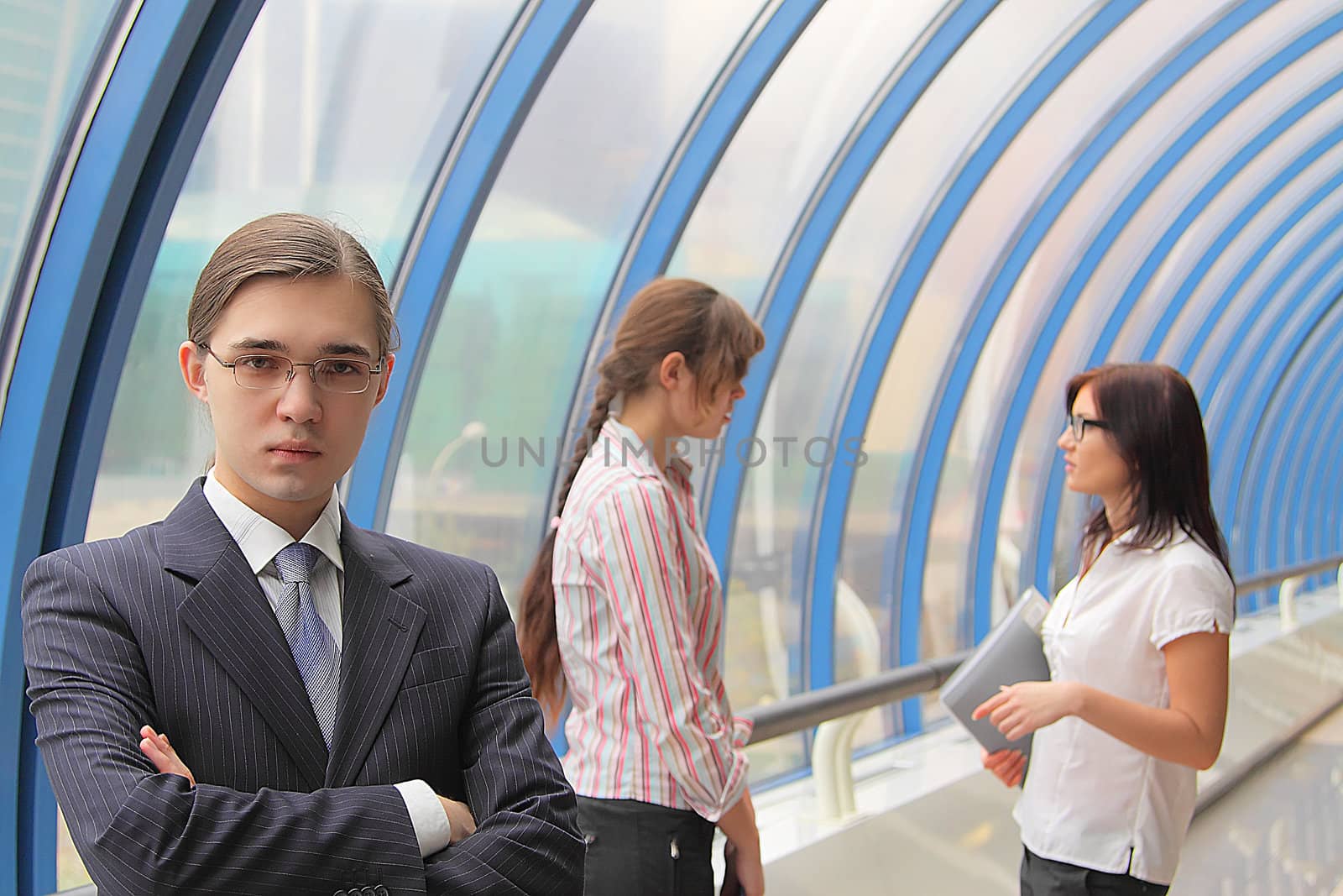 Portrait of the young successful businessman