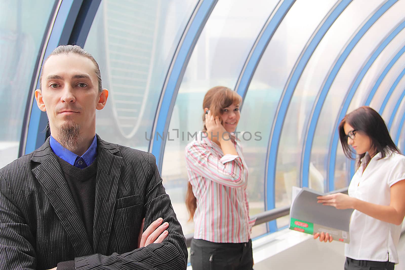 Portrait of the young successful businessman