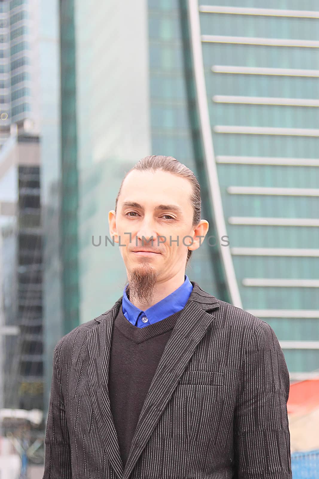 Portrait of the young successful businessman