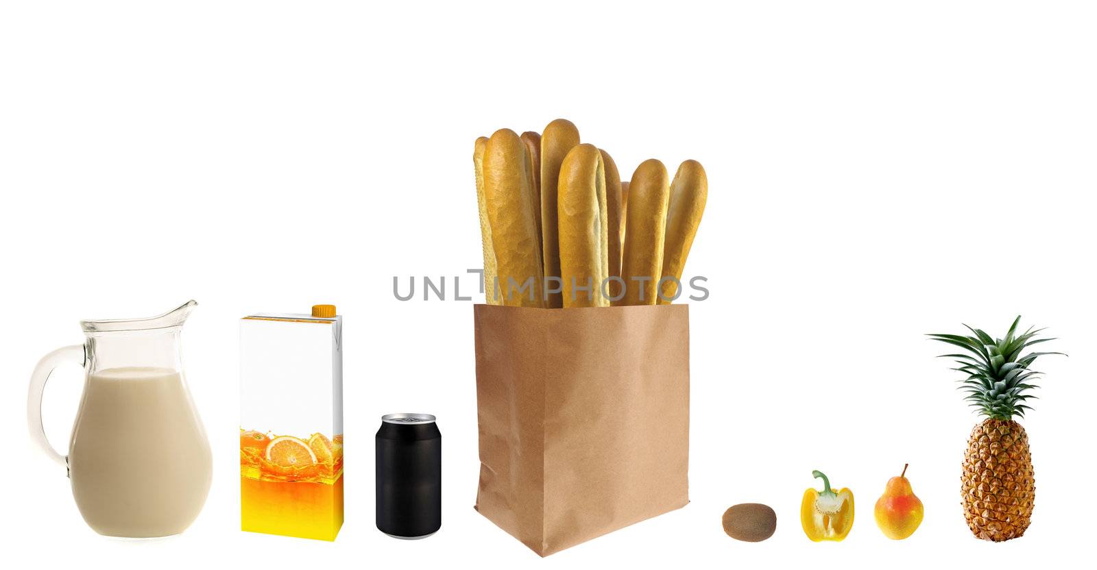 image set of fresh food