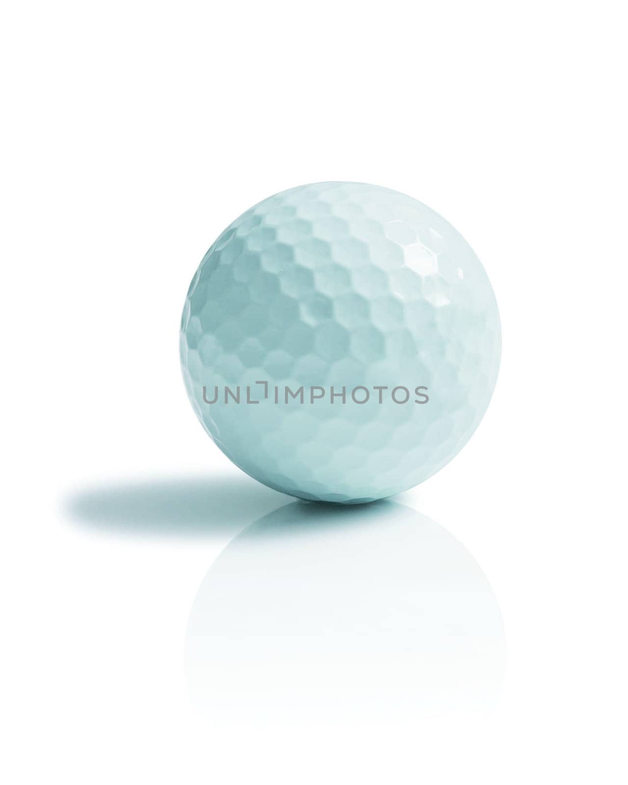 Golf ball isolated on white by ozaiachin