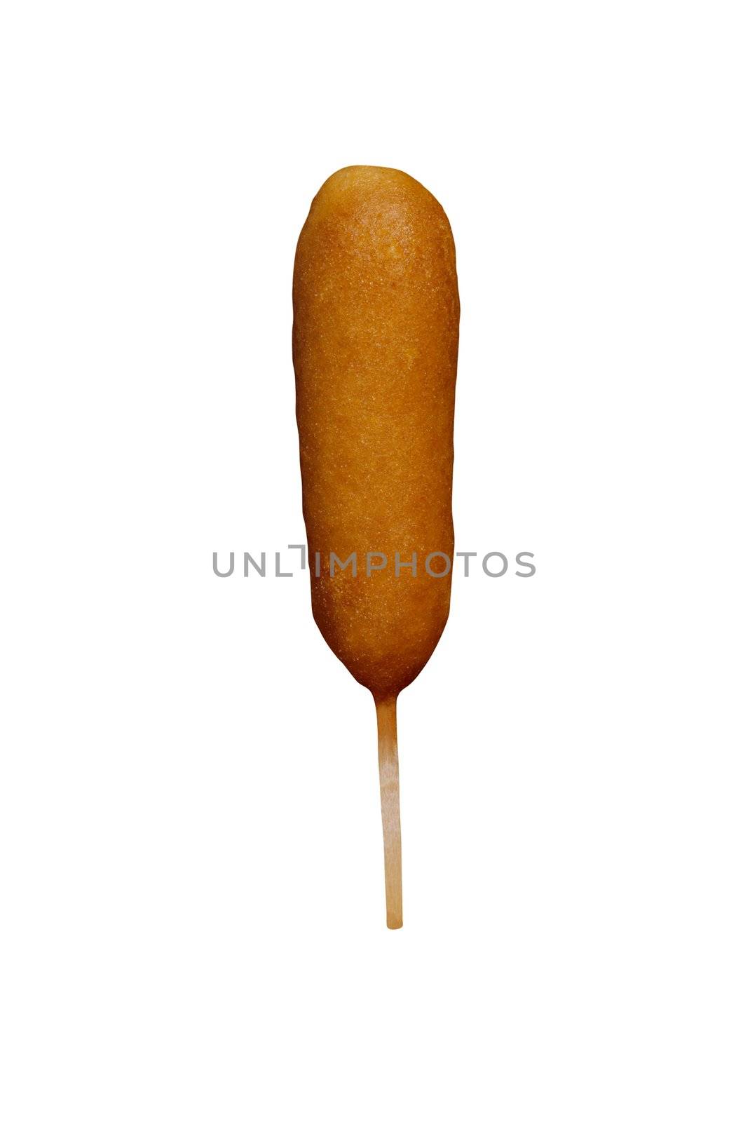 corn dog isolated on white background by ozaiachin