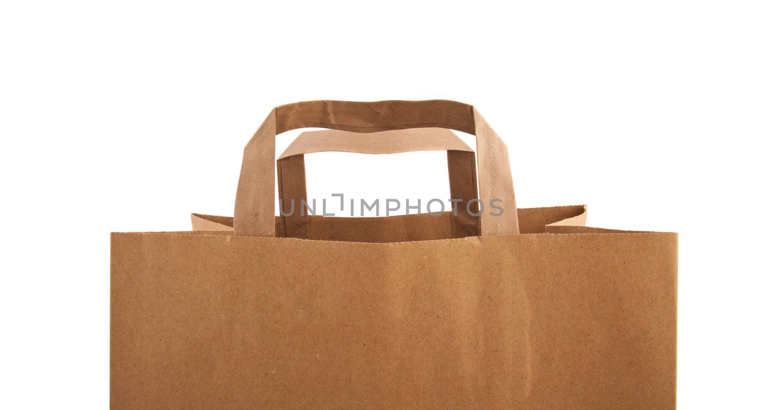 Paper bag on white