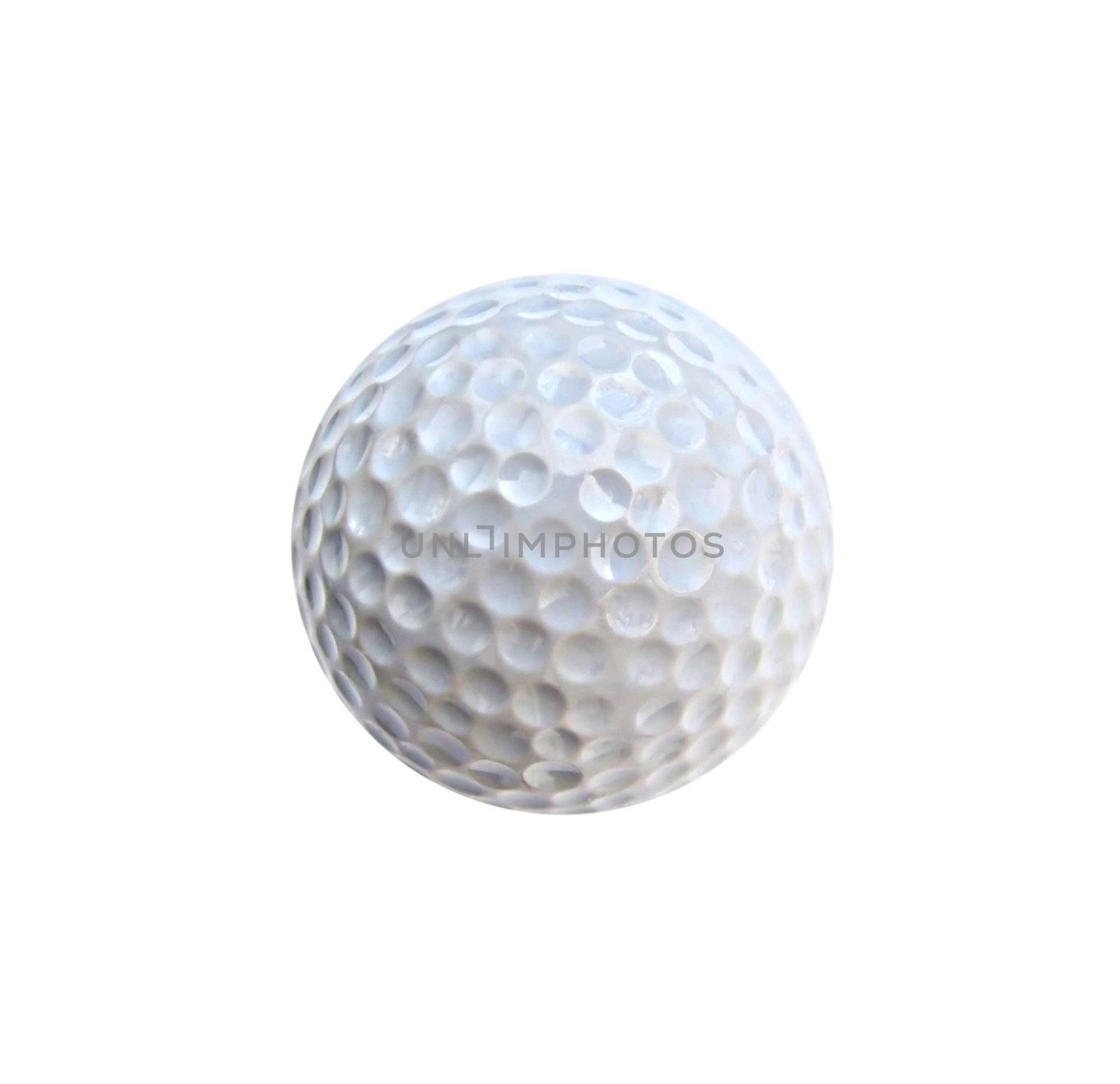 Golf ball isolated on a white background